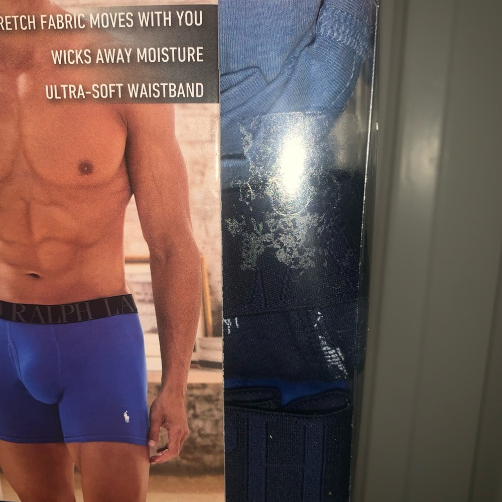 Polo Ralph Lauren NWXBP3 Big & Tall Stretch Classic Boxer Briefs 1X 3 Pack Blue - Picture 11 of 11